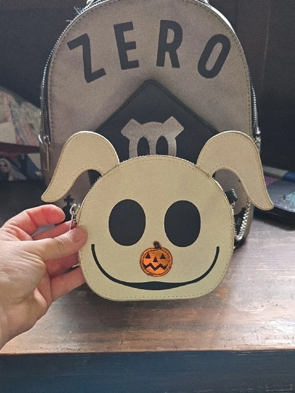 The Nightmare Before Chritmas Backpack with Zero Wallet